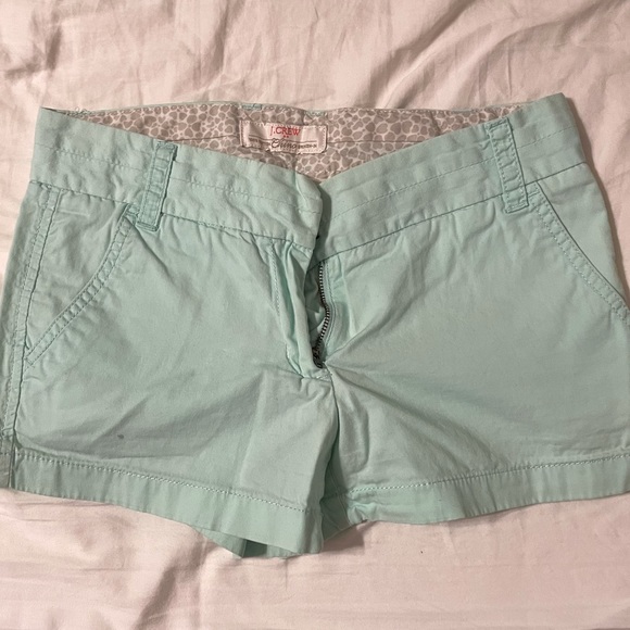J crew linen chino shorts 100% cotton jcrew mint